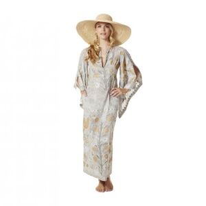 Florabella Voile Kaftan Caftan 'Krotiri Long' Size M - with pockets!